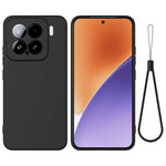 For Xiaomi 15 Case Liquid Silicone Phone Back Cover with Hand Strap