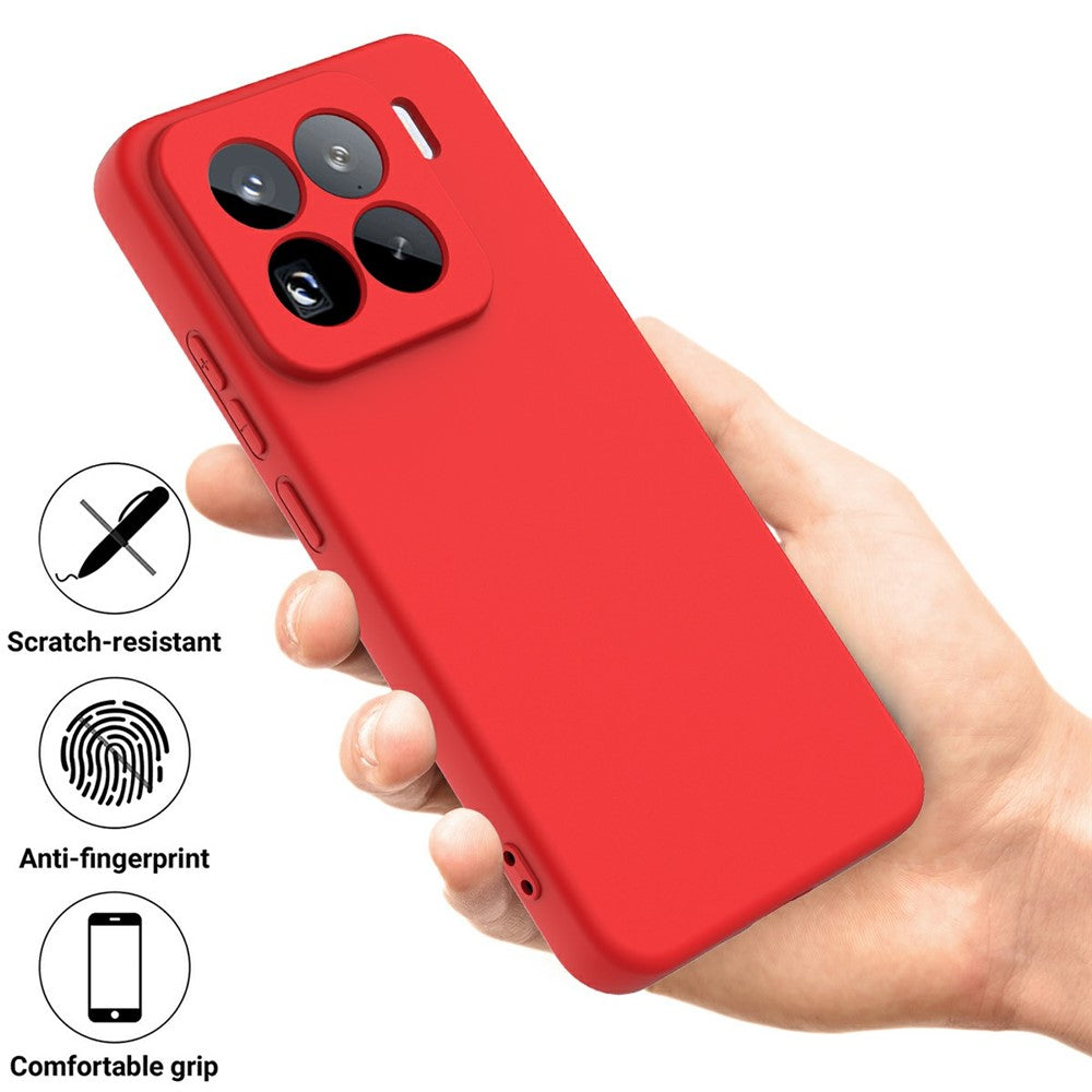 For Xiaomi 15 Pro Case Liquid Silicone Phone Back Cover with Hand Strap