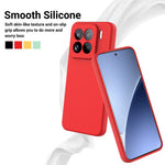 For Xiaomi 15 Pro Case Liquid Silicone Phone Back Cover with Hand Strap
