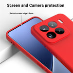 For Xiaomi 15 Pro Case Liquid Silicone Phone Back Cover with Hand Strap