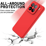 For Xiaomi 15 Pro Case Liquid Silicone Phone Back Cover with Hand Strap