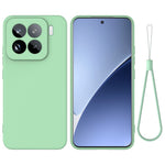 For Xiaomi 15 Pro Case Liquid Silicone Phone Back Cover with Hand Strap