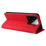For Xiaomi 15 Leather Wallet Cases Skin Touch Phone Cover Stand with Strap