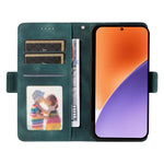 For Xiaomi 15 Case PU Leather Phone Cover Rhombus Starry Imprinted