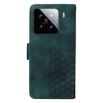For Xiaomi 15 Case PU Leather Phone Cover Rhombus Starry Imprinted