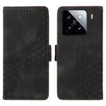 For Xiaomi 15 Case PU Leather Phone Cover Rhombus Starry Imprinted