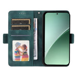 For Xiaomi 15 Pro Case PU Leather Phone Cover Rhombus Starry Imprinted