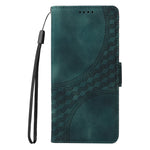 For Xiaomi 15 Pro Case PU Leather Phone Cover Rhombus Starry Imprinted