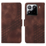 For Xiaomi 15 Pro Case PU Leather Phone Cover Rhombus Starry Imprinted