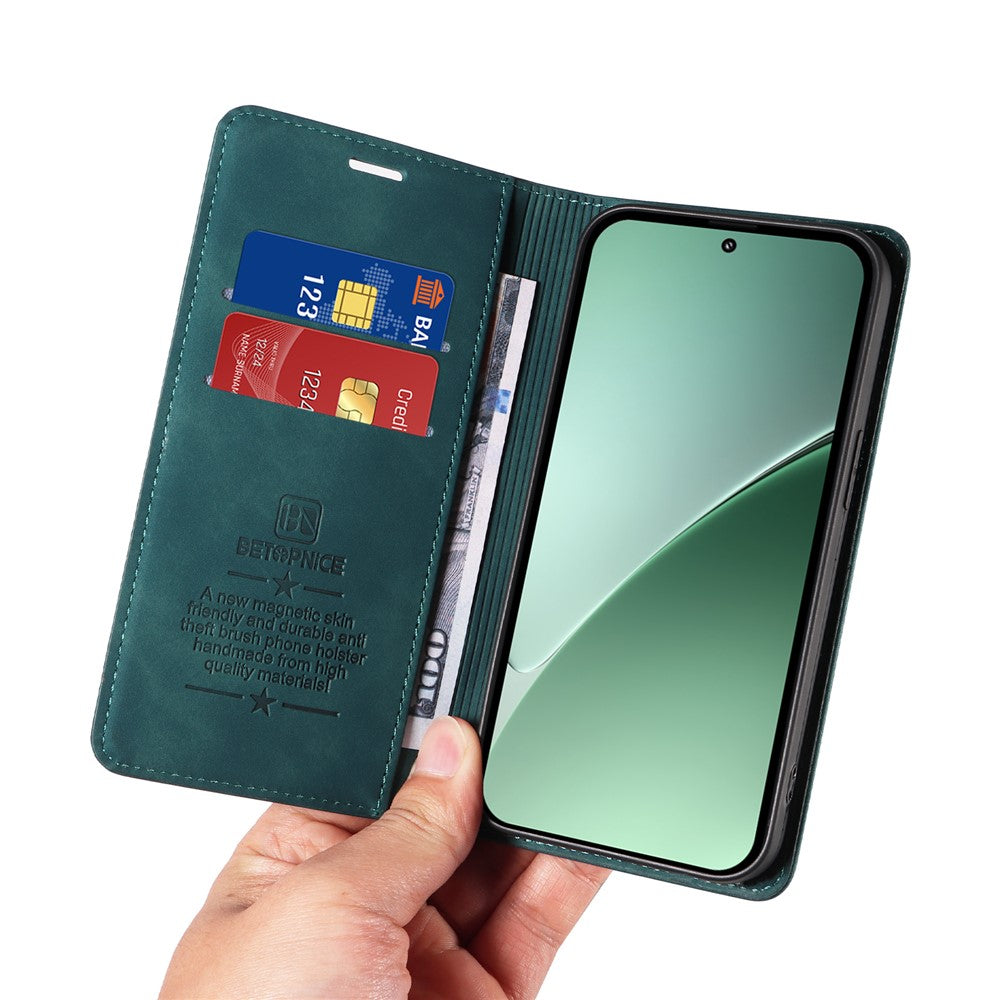 BETOPNICE 003 For Xiaomi 15 Pro Wallet Case Leather Phone Cover with Stand