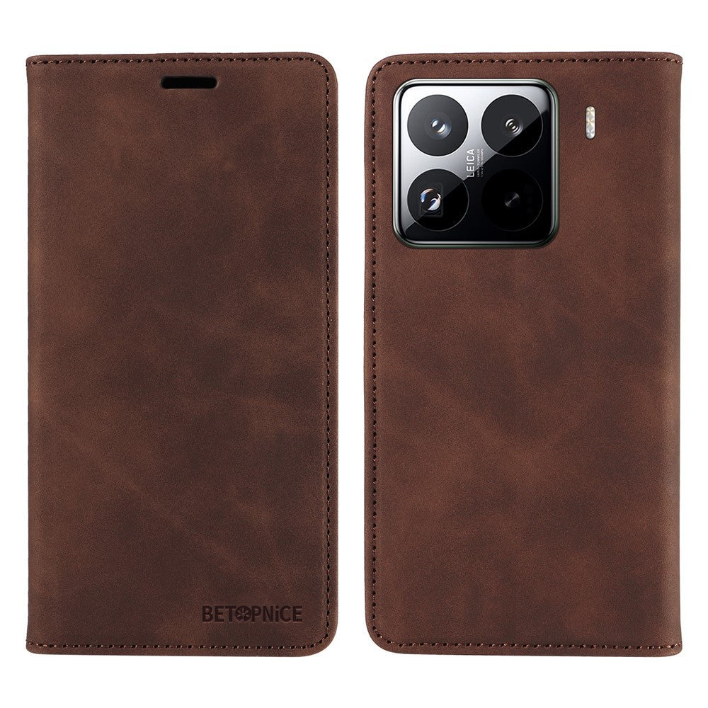 BETOPNICE 003 For Xiaomi 15 Pro Wallet Case Leather Phone Cover with Stand