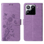 For Xiaomi 15 Pro Leather Case Butterfly Floral Imprint Wallet Stand Cover