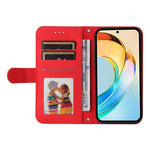 For Honor X60 5G Leather Wallet Cases Skin Touch Phone Cover Stand with Strap