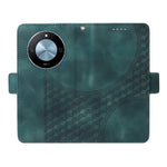 For Honor X60 5G Case PU Leather Phone Cover Rhombus Starry Imprinted
