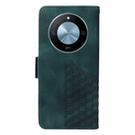 For Honor X60 5G Case PU Leather Phone Cover Rhombus Starry Imprinted