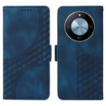 For Honor X60 5G Case PU Leather Phone Cover Rhombus Starry Imprinted