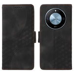 For Honor X60 5G Case PU Leather Phone Cover Rhombus Starry Imprinted