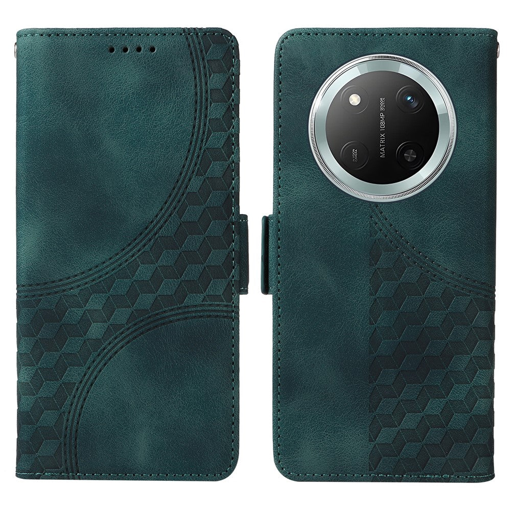Leather Case for Honor Magic7 Lite 5G / X9c 5G / X60 Pro 5G Rhombus Starry Imprinted Phone Cover
