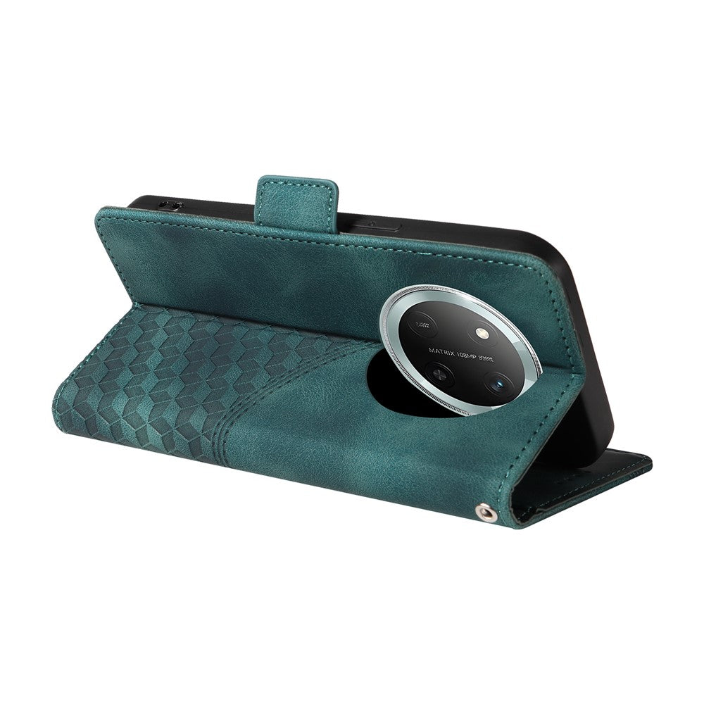 Leather Case for Honor Magic7 Lite 5G / X9c 5G / X60 Pro 5G Rhombus Starry Imprinted Phone Cover
