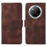 Leather Case for Honor Magic7 Lite 5G / X9c 5G / X60 Pro 5G Rhombus Starry Imprinted Phone Cover