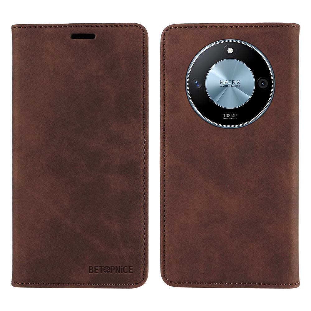 BETOPNICE 003 For Honor X60 5G Wallet Case Leather Phone Cover with Stand
