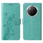 Leather Phone Case for Honor Magic7 Lite 5G / X9c 5G / X60 Pro 5G Butterfly Floral Imprint Wallet Stand Cover