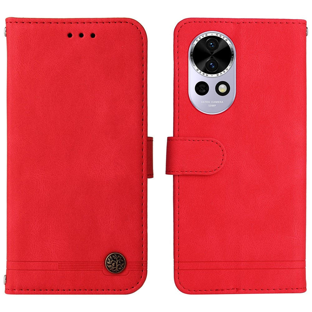 For Huawei nova 13 5G / nova 12 5G Leather Wallet Cases Skin Touch Phone Cover Stand with Strap