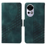 Huawei Nova 13 5G / Nova 12 5G skal PU-läder mobilskal Rhombus Starry Printed