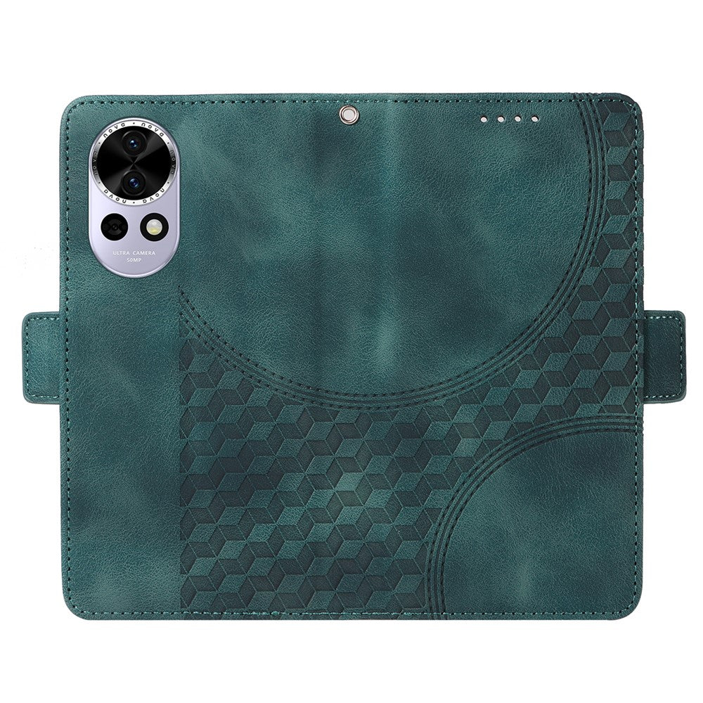For Huawei nova 13 5G / nova 12 5G Case PU Leather Phone Cover Rhombus Starry Imprinted