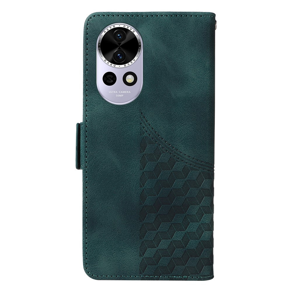 For Huawei nova 13 5G / nova 12 5G Case PU Leather Phone Cover Rhombus Starry Imprinted