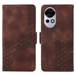For Huawei nova 13 5G / nova 12 5G Case PU Leather Phone Cover Rhombus Starry Imprinted