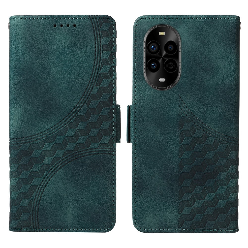 Huawei Nova 14 Pro 5G / Nova 13 Pro 5G skal PU-läder mobilskal Rhombus Starry Printed
