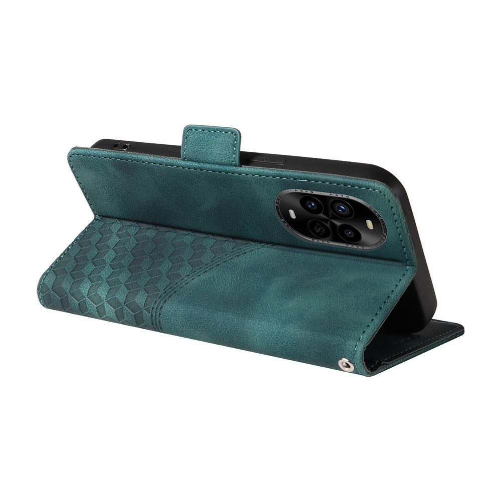 Huawei Nova 14 Pro 5G / Nova 13 Pro 5G skal PU-läder mobilskal Rhombus Starry Printed