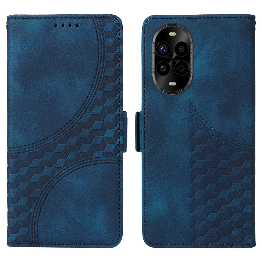 Huawei Nova 14 Pro 5G / Nova 13 Pro 5G skal PU-läder mobilskal Rhombus Starry Printed