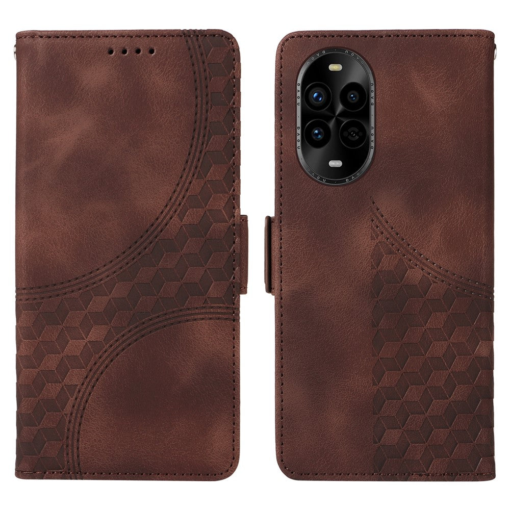 Huawei Nova 14 Pro 5G / Nova 13 Pro 5G skal PU-läder mobilskal Rhombus Starry Printed