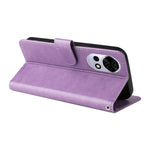 For Huawei nova 13 5G / nova 12 5G Leather Case Butterfly Floral Imprint Wallet Stand Cover