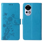 For Huawei nova 13 5G / nova 12 5G Leather Case Butterfly Floral Imprint Wallet Stand Cover
