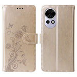 For Huawei nova 13 5G / nova 12 5G Leather Case Butterfly Floral Imprint Wallet Stand Cover