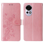 For Huawei nova 13 5G / nova 12 5G Leather Case Butterfly Floral Imprint Wallet Stand Cover