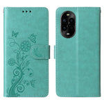 For Huawei nova 14 Pro 5G / nova 13 Pro 5G Leather Case Butterfly Floral Imprint Wallet Stand Cover