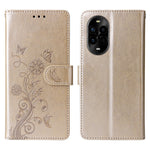 For Huawei nova 14 Pro 5G / nova 13 Pro 5G Leather Case Butterfly Floral Imprint Wallet Stand Cover