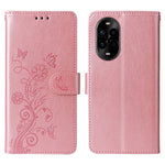 For Huawei nova 14 Pro 5G / nova 13 Pro 5G Leather Case Butterfly Floral Imprint Wallet Stand Cover