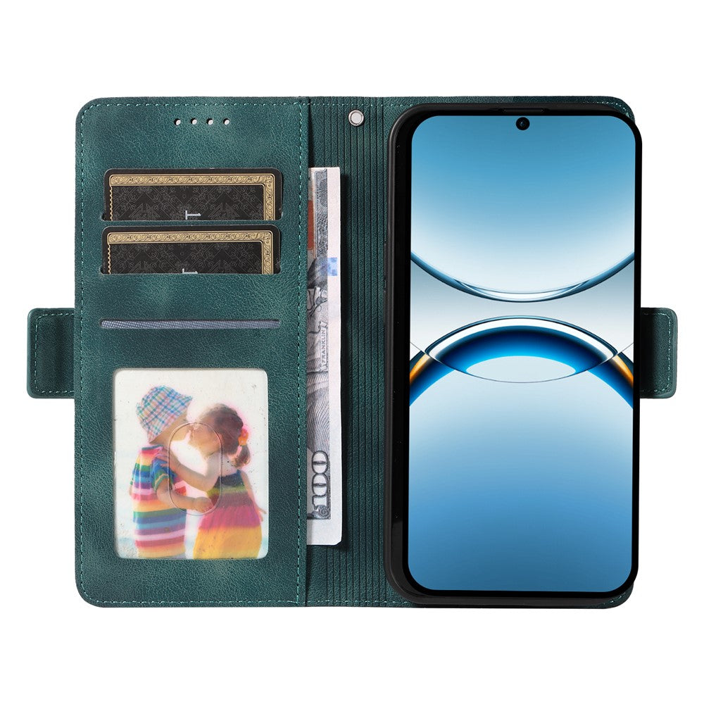 For Oppo Find X8 5G Case PU Leather Phone Cover Rhombus Starry Imprinted