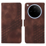 For Oppo Find X8 5G Case PU Leather Phone Cover Rhombus Starry Imprinted