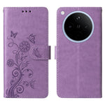 For Oppo Find X8 5G Leather Case Butterfly Floral Imprint Wallet Stand Cover