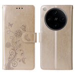For Oppo Find X8 Pro 5G Leather Case Butterfly Floral Imprint Wallet Stand Cover