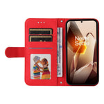 OnePlus 13 Läderplånboksfodral Skin Touch mobilfodral Stativ med Rem