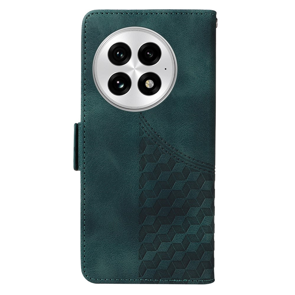 For OnePlus 13 Case PU Leather Phone Cover Rhombus Starry Imprinted