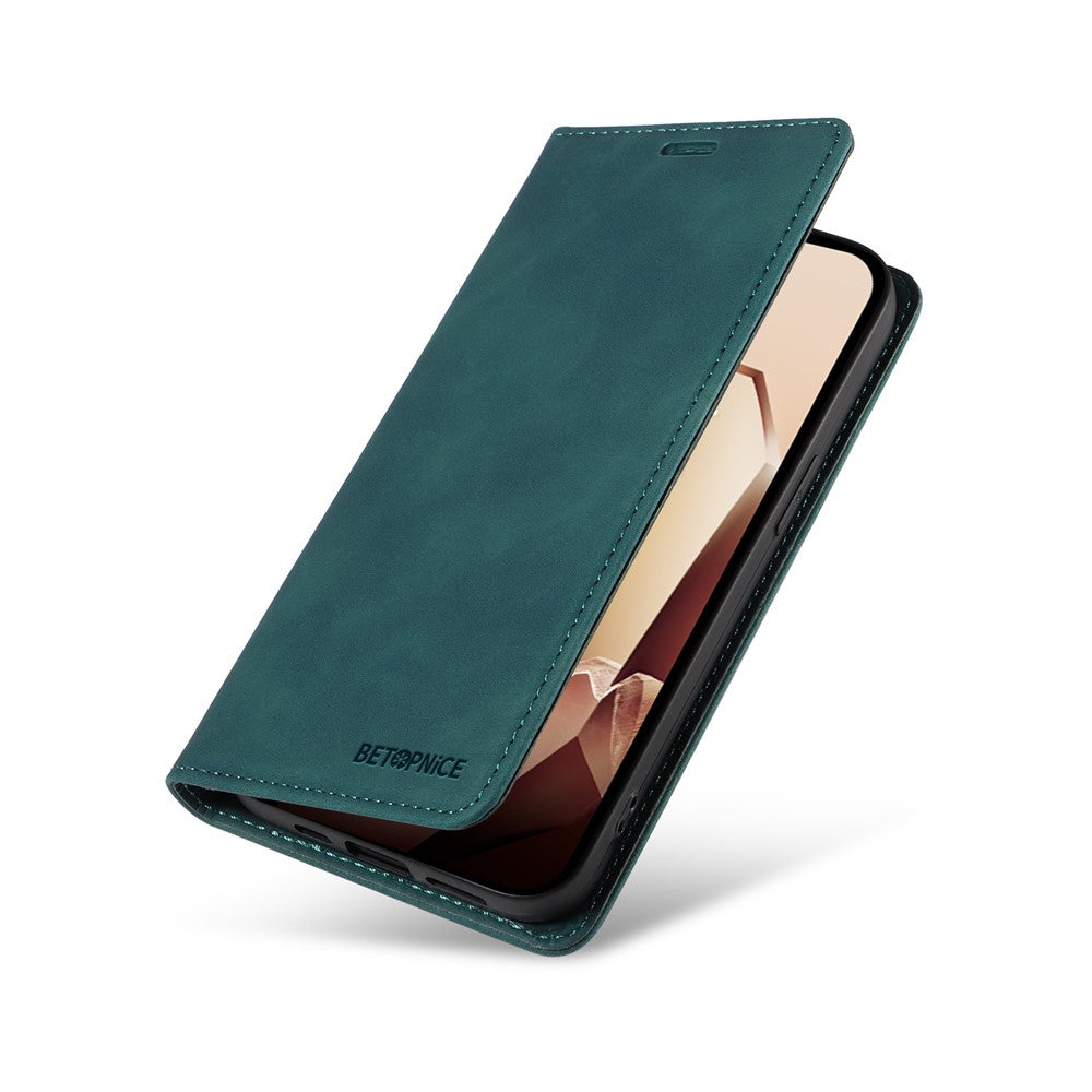 BETOPNICE 003 För OnePlus 13 Plånboksfodral Lädermobilskal med Stativ