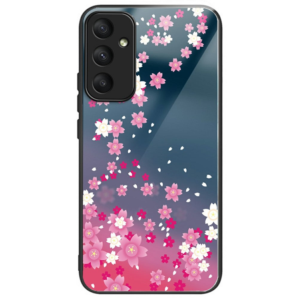 Til Samsung Galaxy A16 5G / 4G Etui Mønstertryk Hærdet Glas TPU Stødabsorberende Telefoncover
